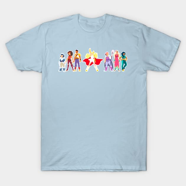 Minimalist Princesses of Power T-Shirt by ayanayokie